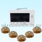 Система вызова официанта комплект ’5 звоночков Мини Wood’