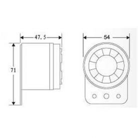 Проводная звуковая сирена KR-P07-120дБ