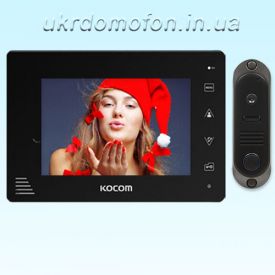 Домофон Kocom KCV-A374B+DVC-4Q